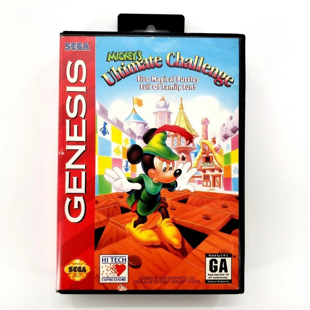 Mickey's Ultimate Challenge (Sega Genesis, 1994) Authentic No Manual Tested